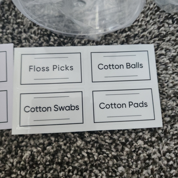 Vanity Canisters Clear Acrylic Makeup Organizers NEW - Picture 2 of 8